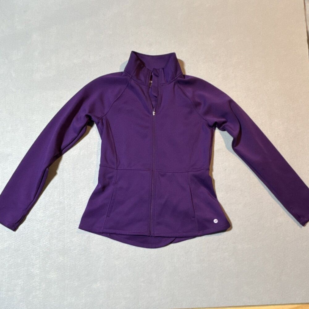 Avia Juniors Purple Full Zip Track Jacket Polyester Stretch L/G (10-12)